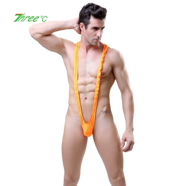 Mens Sexy Underwear One piece Temptation Thong Erotic Lingerie V shaped Strap Swimsuit Gay Men - Mankini Store