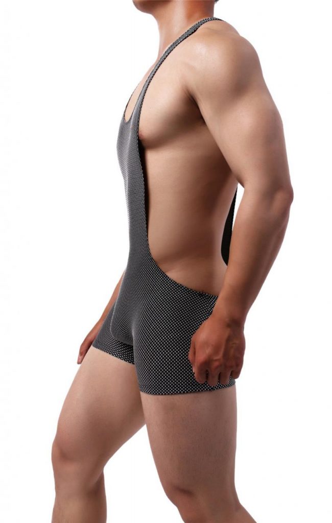 Sexy Men Undershirts Shorts Leotard Sports Fitness Shaperwear Wrestling Singlet Jumpsuits Underwear Mankini Suspender Bodysuits