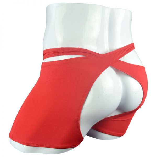 Sissy Underwear Gay Open Crotch Man Boxer Shorts 2020 Sex Design Lovers Sexy Lingerie Men Cross 2 - Mankini Store
