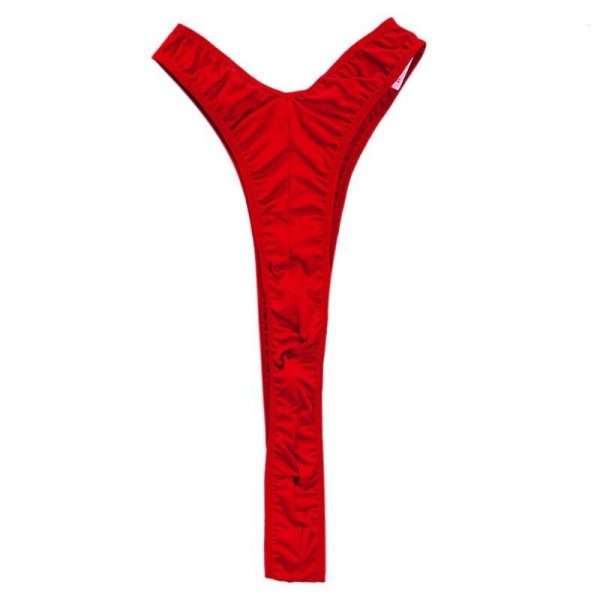 68UD Men Sexy Gay Suspender Underwear Halter Mankini Thong Solid Color Leopard Singlet Leotard Bodysuit Lingerie 2 - Mankini Store