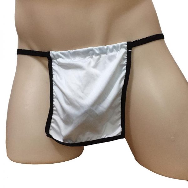 Men Sexy Loincloth Low Rise Open Back Mankini G String Thong Japanese Style with Inner Cock - Mankini Store