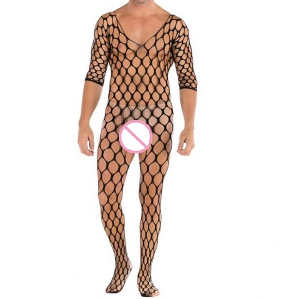 Summer Man Pajamas Stocking Sexy Costumes Sexy Lingerie Erotic Bodystocking Catsuit Plus Size Body Suit Male 3 - Mankini Store