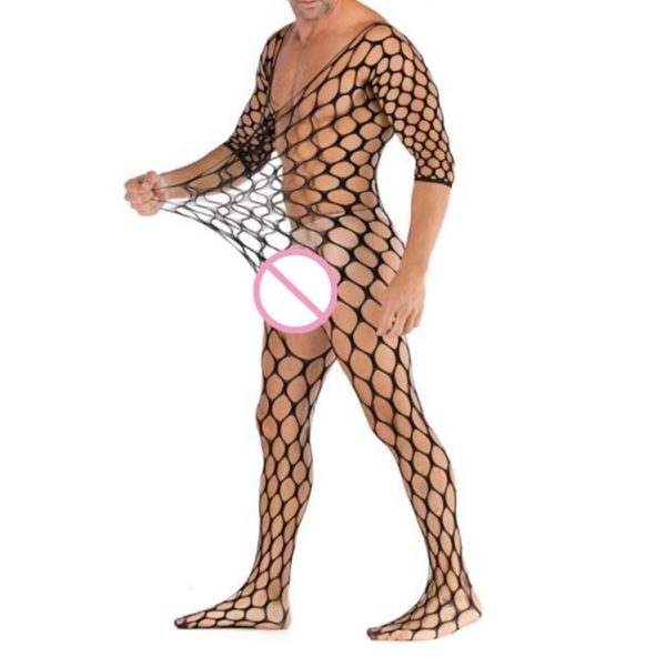 Summer Man Pajamas Stocking Sexy Costumes Sexy Lingerie Erotic Bodystocking Catsuit Plus Size Body Suit Male - Mankini Store