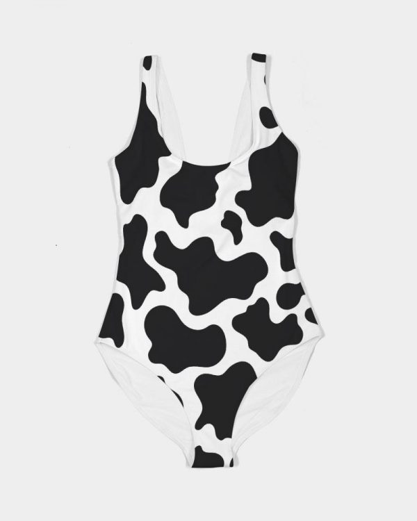 cloth cow print women s one piece swimsuit 5 - Mankini Store