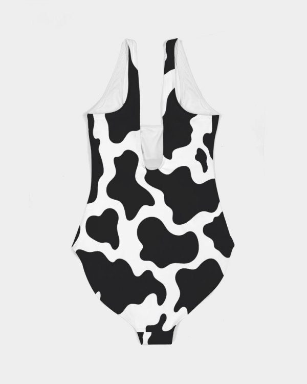 cloth cow print women s one piece swimsuit 6 - Mankini Store