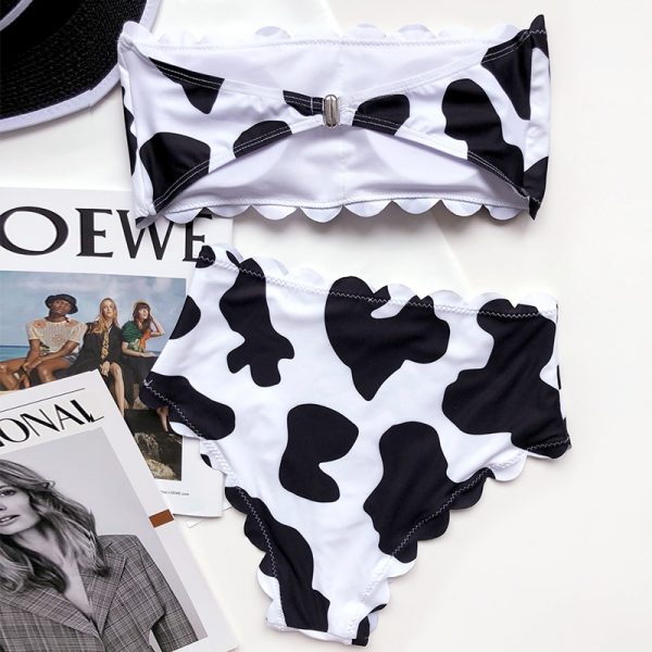 The Cow Print Bikini – Female High Waist 2 Pieces Swimsuit | Mankini Store