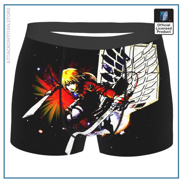 Armin Attack On Titan Eren Mikasa Levi Anime Underpants Cotton Panties Male Underwear Sexy Shorts - Mankini Store