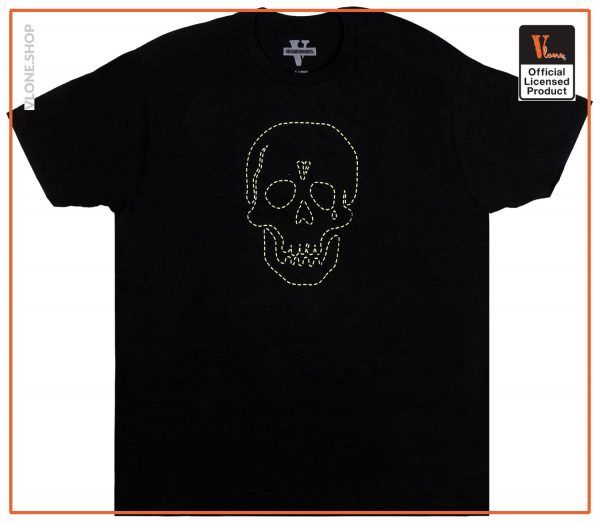 Vlone x Neighborhood Skull Black T Shirt Front - Mankini Store